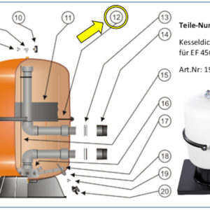 #12 Kesseldichtung für EF 4500 und FSP 501