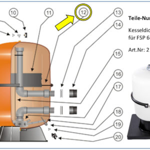 #12 Kesseldichtung für FSP 601