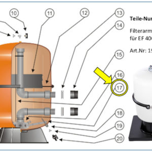 #17 Filterarm für Kessel EF 4000 / 4100 / FSP 401