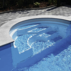 GFK EINBAUTREPPE MALAGA 225cm - WEIß