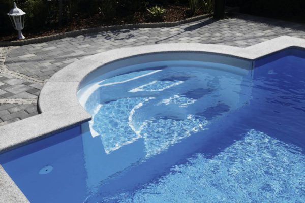 GFK EINBAUTREPPE MALAGA 225cm - WEIß