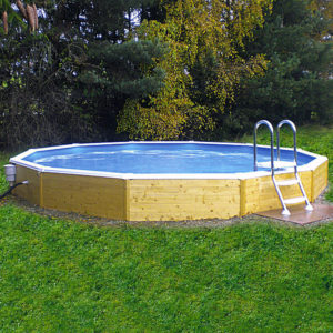 Country-Style-Set 4,5 x 1,2 m mit 54 cm hoher Holzverkleidung, Filter und Skimmer
