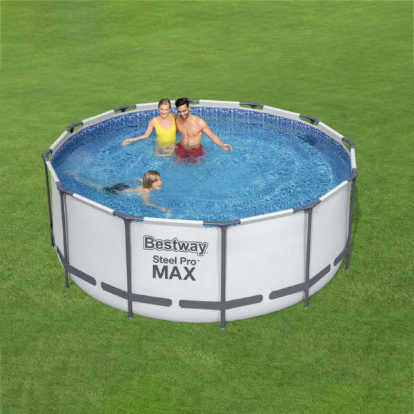 Framepool-Set Steel Pro MAX™ 3,66 x 1,22 m mit Filter, Leiter und Abdeckplane – Bild 8
