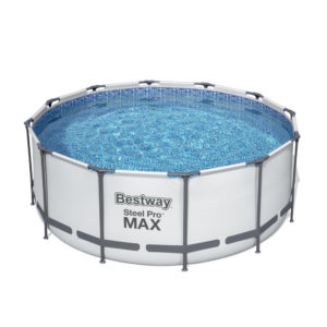 Framepool-Set Steel Pro MAX™ 3,66 x 1,22 m mit Filter, Leiter und Abdeckplane