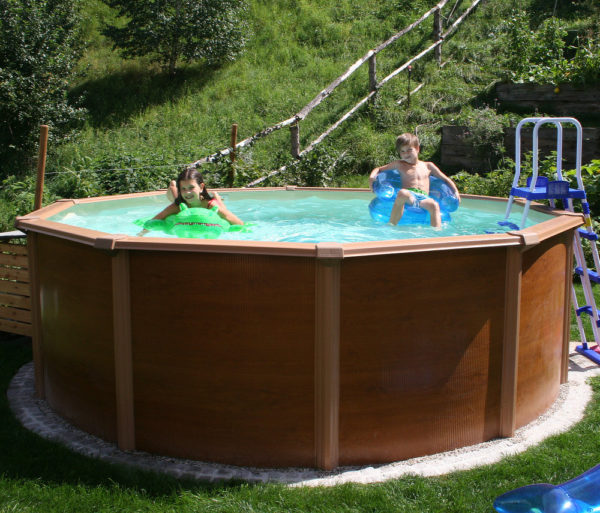 Woodstyle-Set 3,6 x 1,2 m mit Filter und Skimmer