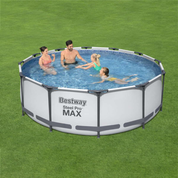 Framepool-Set Steel Pro MAX™ 3,66 x 1,00 m mit Filter und Leiter – Bild 7