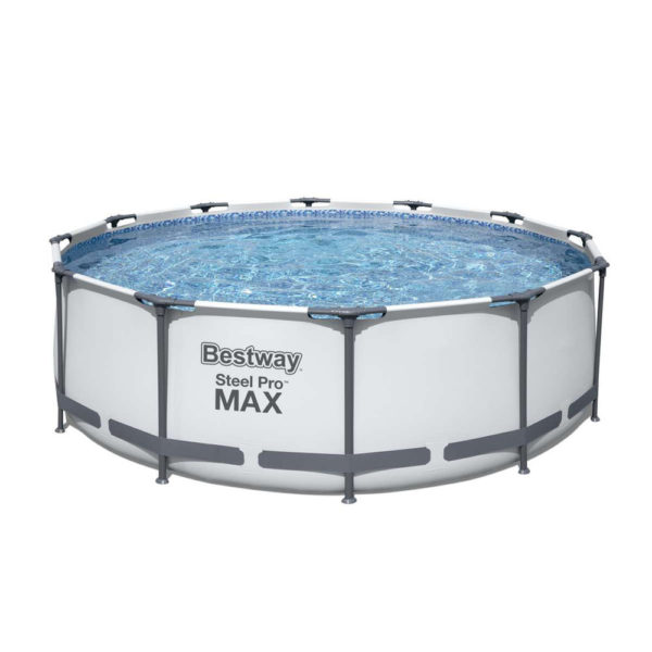 Framepool-Set Steel Pro MAX™ 3,66 x 1,00 m mit Filter und Leiter
