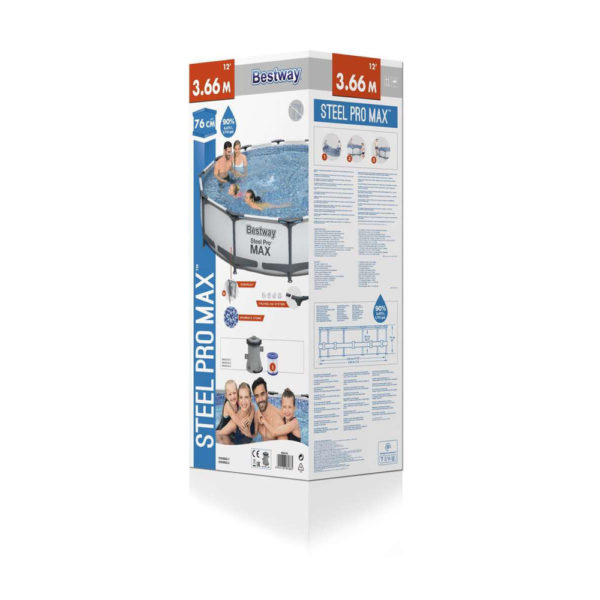 Framepool-Set Steel Pro MAX™ 3,66 x 0,76 m mit Filter – Bild 5