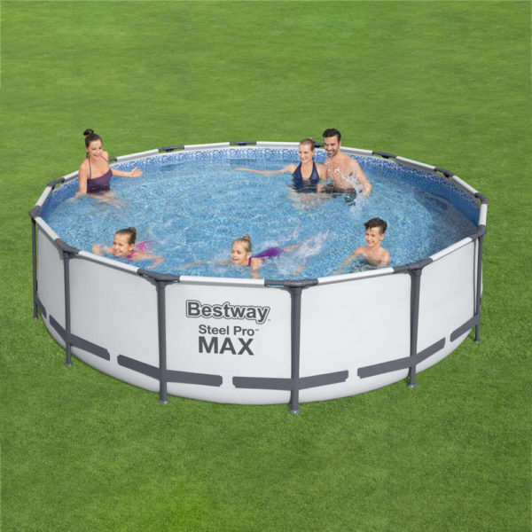 Framepool-Set Steel Pro MAX™ 4,27 x 1,07 m mit Filter, Leiter und Abdeckplane – Bild 8