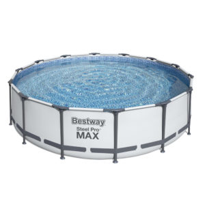 Framepool-Set Steel Pro MAX™ 4,27 x 1,07 m mit Filter, Leiter und Abdeckplane