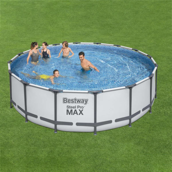 Framepool-Set Steel Pro MAX™ 4,88 x 1,22 m mit Filter, Leiter und Abdeckplane – Bild 8