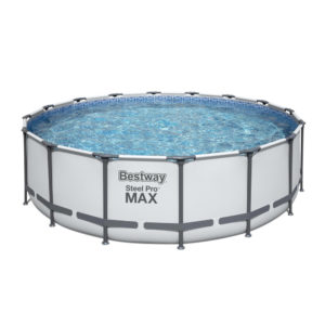 Framepool-Set Steel Pro MAX™ 4,88 x 1,22 m mit Filter, Leiter und Abdeckplane