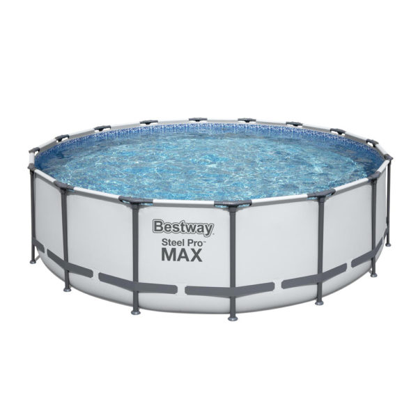 Framepool-Set Steel Pro MAX™ 4,88 x 1,22 m mit Filter, Leiter und Abdeckplane