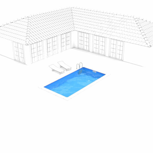 Poolbausatz Provence 6,0 x 3,0 x 1,50 m – Bild 2