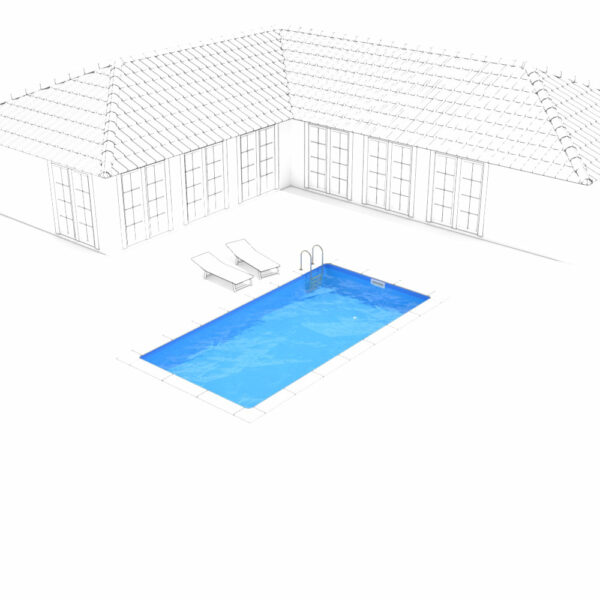 Poolbausatz Provence 7,0 x 3,5 x 1,50 m – Bild 2