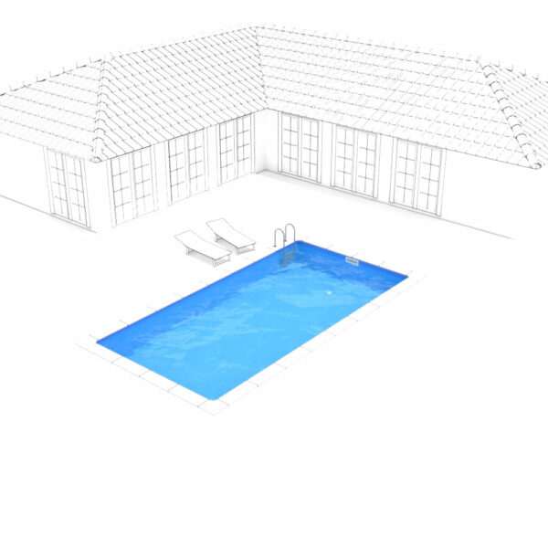 Poolbausatz Provence 8,0 x 4,0 x 1,50 m – Bild 2